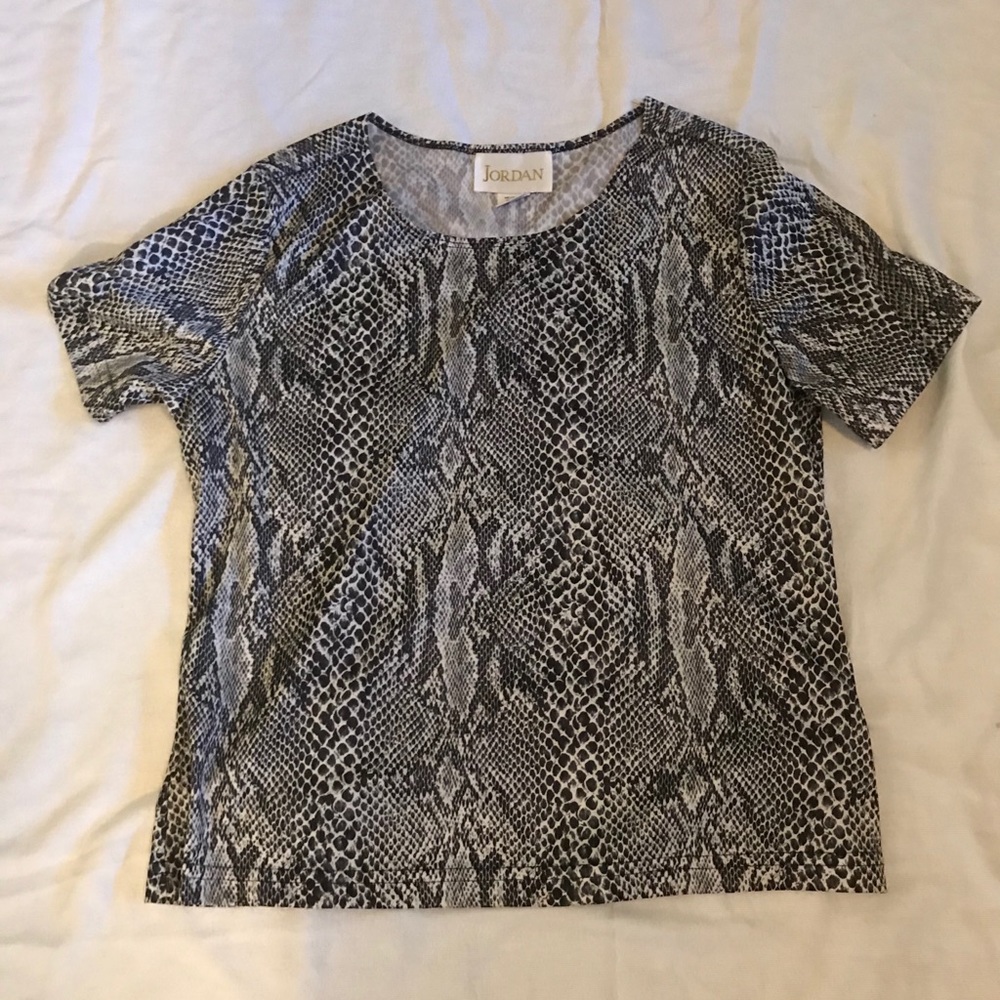 Snake Print Blouse Size XL